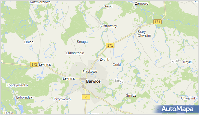 mapa Żytnik, Żytnik na mapie Targeo