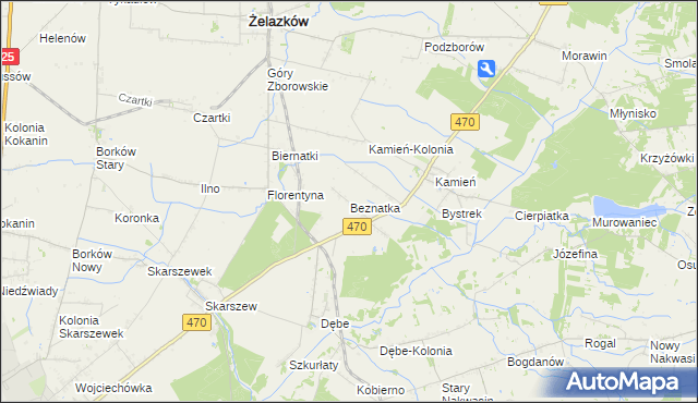 mapa Beznatka, Beznatka na mapie Targeo