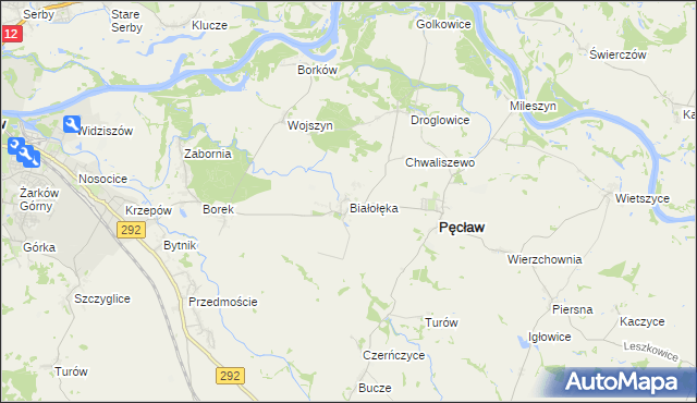 mapa Białołęka, Białołęka na mapie Targeo