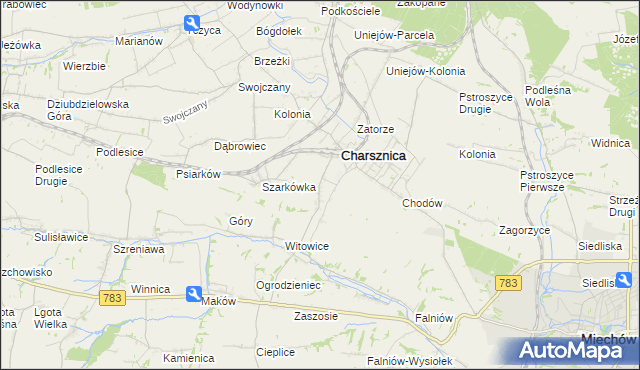 mapa Ciszowice, Ciszowice na mapie Targeo