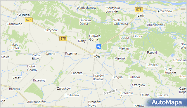 mapa Iłów, Iłów na mapie Targeo