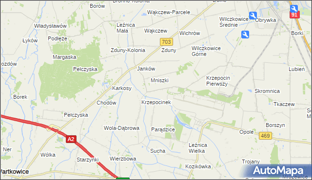 mapa Krzepocin Drugi, Krzepocin Drugi na mapie Targeo