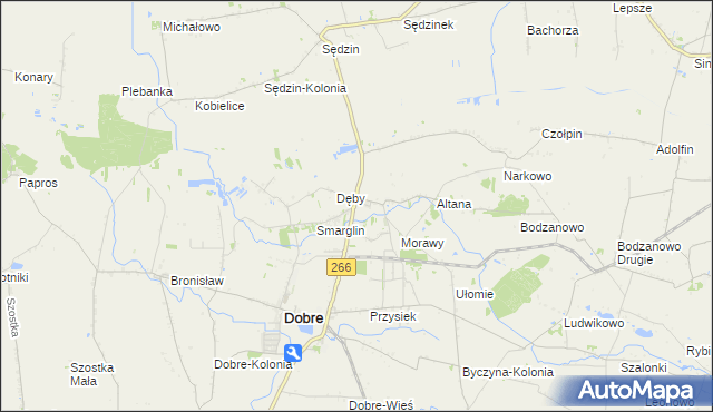 mapa Krzywosądz, Krzywosądz na mapie Targeo