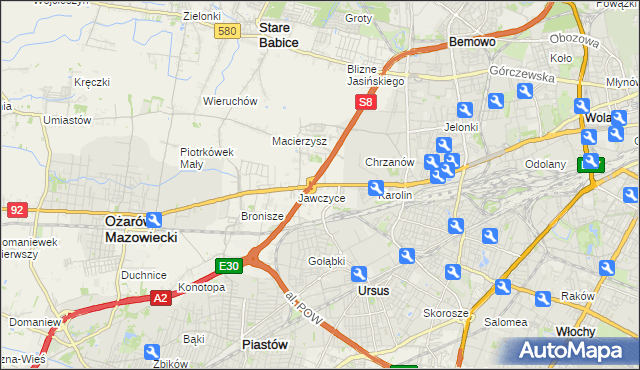 mapa Mory gmina Ożarów Mazowiecki, Mory gmina Ożarów Mazowiecki na mapie Targeo