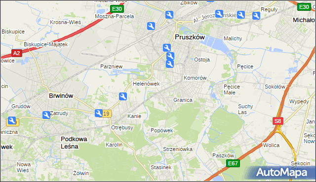 mapa Nowa Wieś gmina Michałowice, Nowa Wieś gmina Michałowice na mapie Targeo