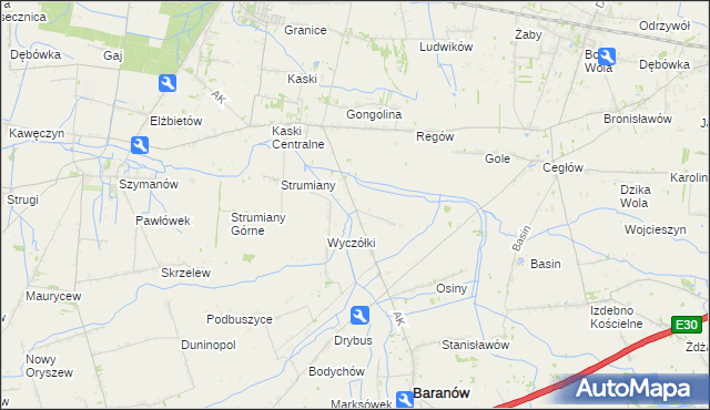 mapa Stara Pułapina, Stara Pułapina na mapie Targeo