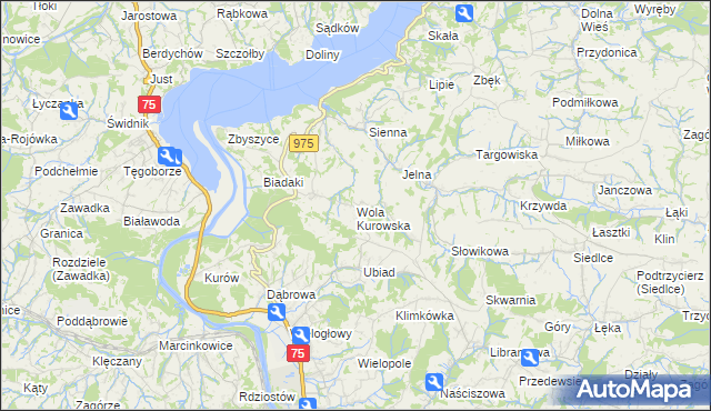 mapa Wola Kurowska, Wola Kurowska na mapie Targeo