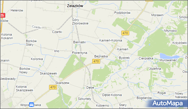 mapa Beznatka, Beznatka na mapie Targeo