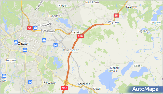 mapa Klebark Mały, Klebark Mały na mapie Targeo