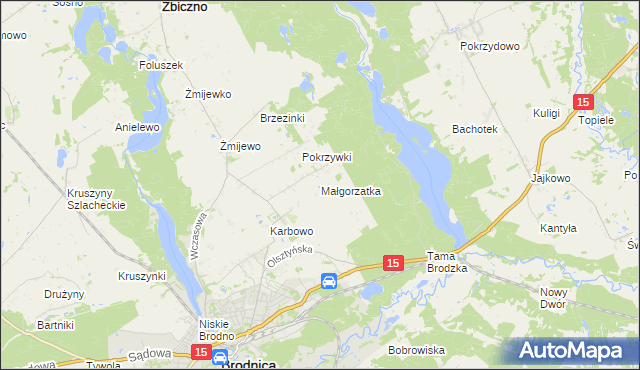 mapa Małgorzatka, Małgorzatka na mapie Targeo