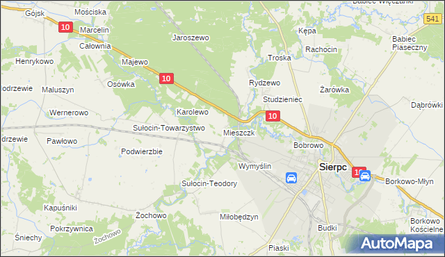 mapa Mieszczk, Mieszczk na mapie Targeo