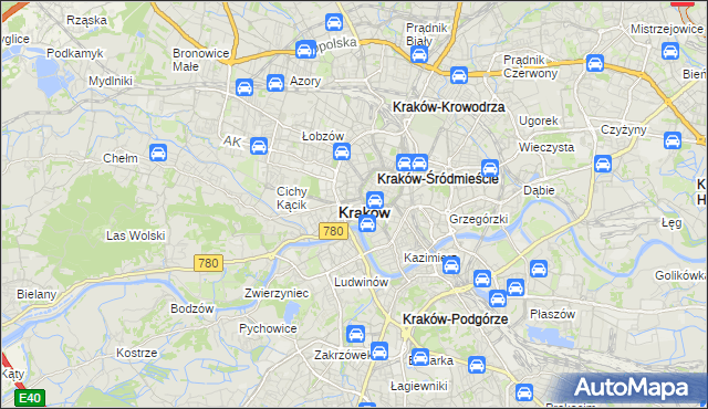 mapa Nowy Świat gmina Kraków, Nowy Świat gmina Kraków na mapie Targeo