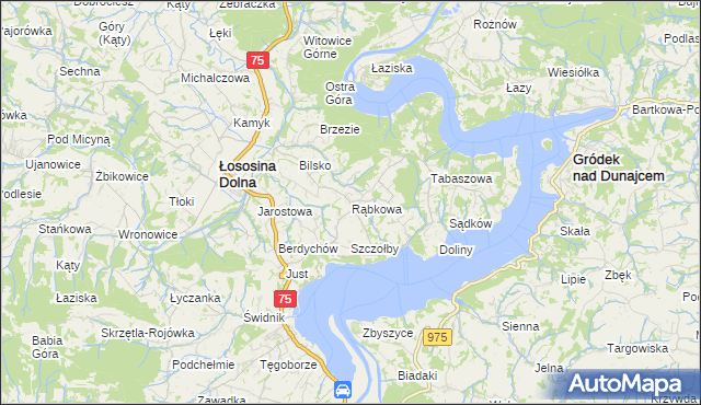 mapa Rąbkowa, Rąbkowa na mapie Targeo