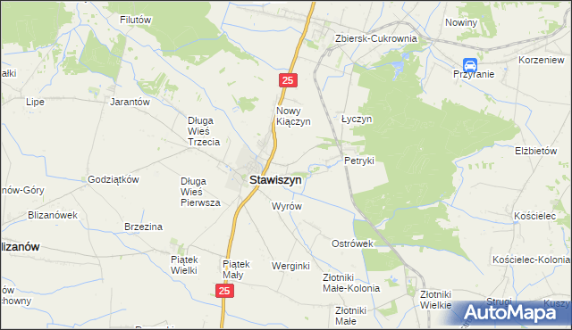 mapa Stary Kiączyn, Stary Kiączyn na mapie Targeo