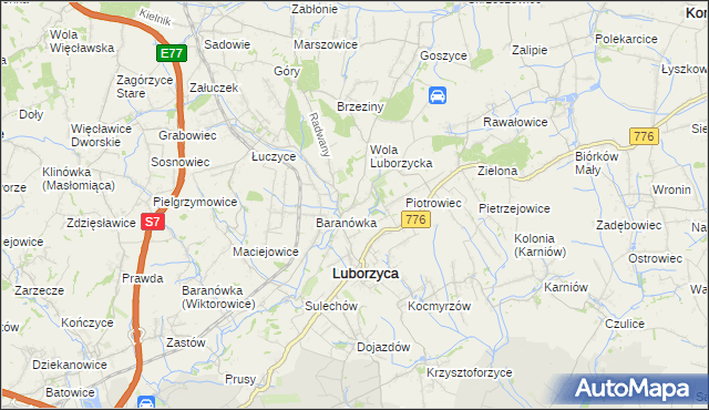 mapa Wysiołek Luborzycki, Wysiołek Luborzycki na mapie Targeo