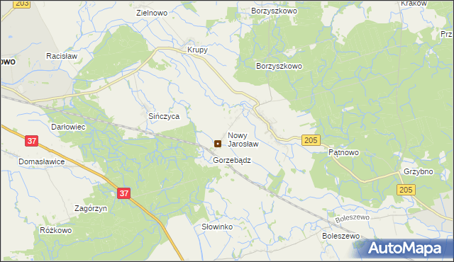 mapa Nowy Jarosław, Nowy Jarosław na mapie Targeo