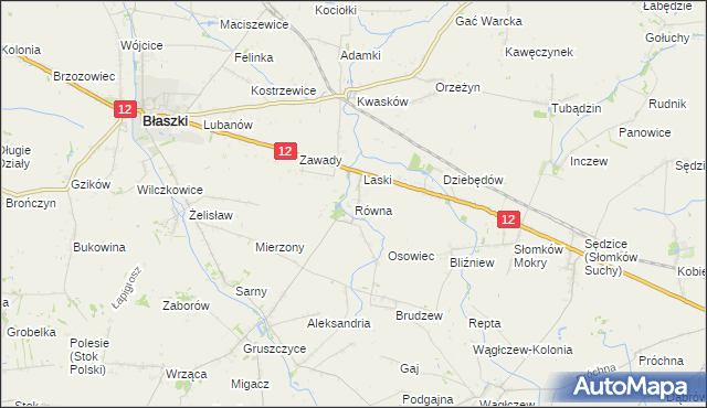 mapa Równa, Równa na mapie Targeo