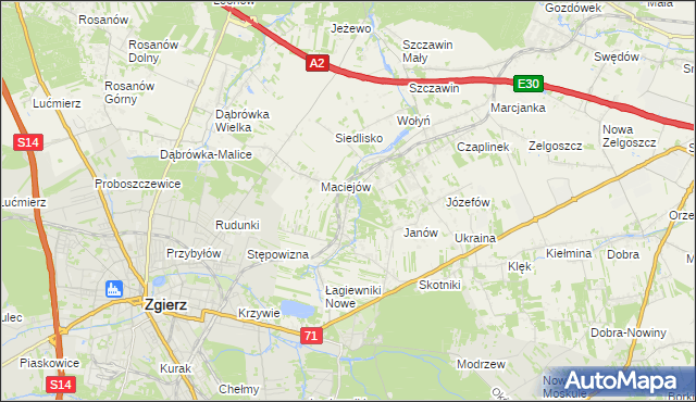 mapa Smardzew gmina Zgierz, Smardzew gmina Zgierz na mapie Targeo