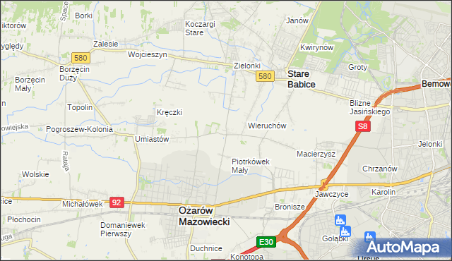 mapa Strzykuły, Strzykuły na mapie Targeo