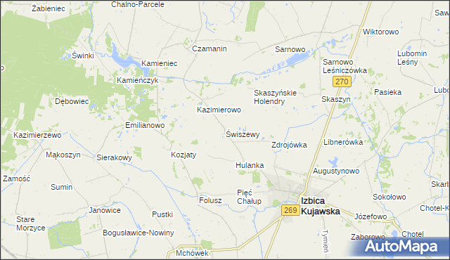 mapa Świszewy, Świszewy na mapie Targeo