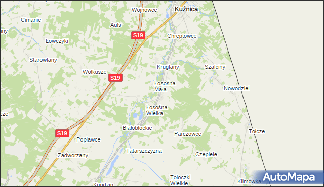 mapa Czuprynowo, Czuprynowo na mapie Targeo