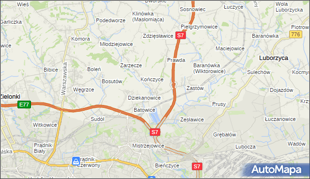 mapa Raciborowice gmina Michałowice, Raciborowice gmina Michałowice na mapie Targeo