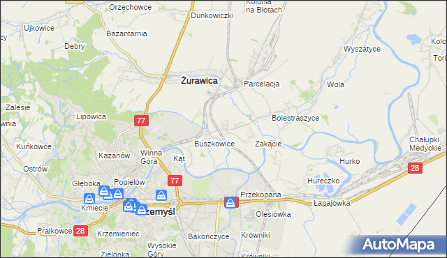 mapa Buszkowiczki, Buszkowiczki na mapie Targeo