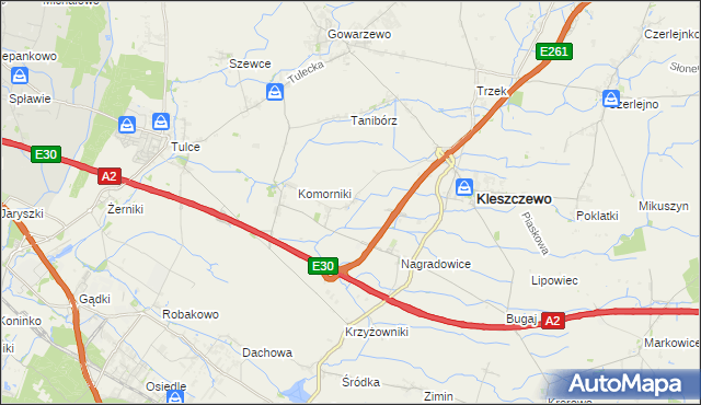 mapa Bylin, Bylin na mapie Targeo