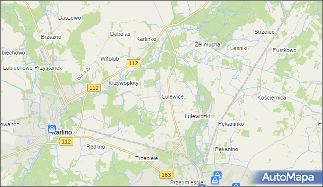 mapa Lulewice, Lulewice na mapie Targeo
