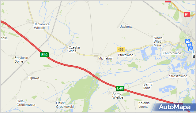 mapa Michałów gmina Olszanka, Michałów gmina Olszanka na mapie Targeo