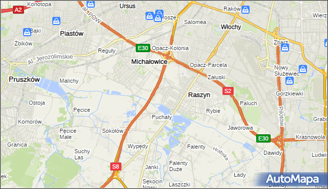 mapa Nowe Grocholice, Nowe Grocholice na mapie Targeo