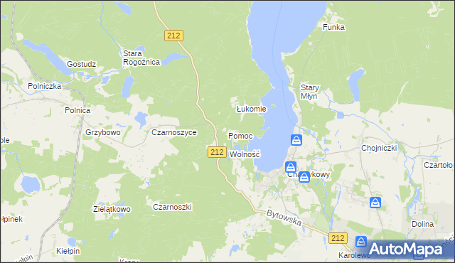 mapa Pomoc, Pomoc na mapie Targeo