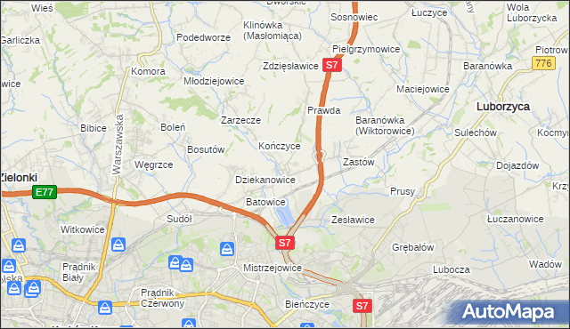 mapa Raciborowice gmina Michałowice, Raciborowice gmina Michałowice na mapie Targeo