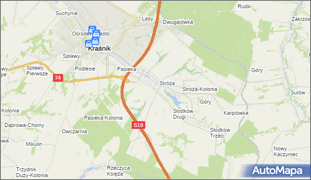 mapa Słodków Pierwszy, Słodków Pierwszy na mapie Targeo