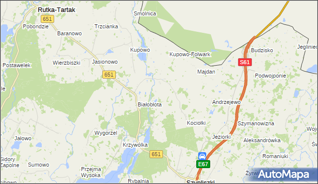 mapa Postawelek, Postawelek na mapie Targeo