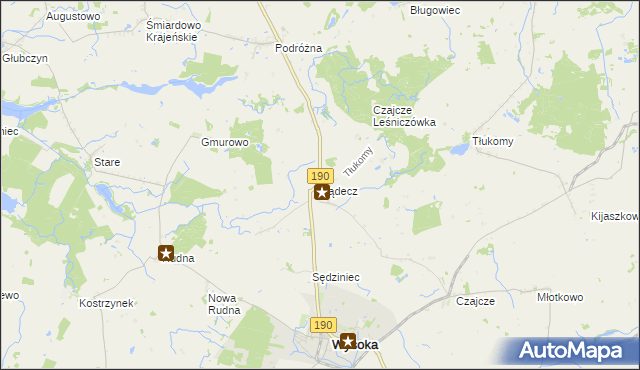 mapa Bądecz, Bądecz na mapie Targeo