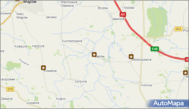 mapa Bąków gmina Grodków, Bąków gmina Grodków na mapie Targeo