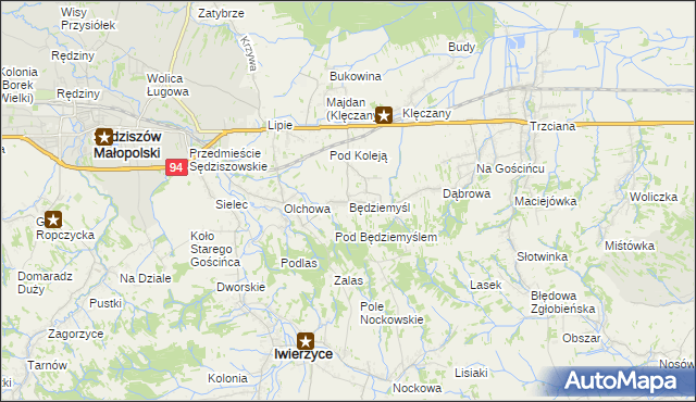 mapa Będziemyśl, Będziemyśl na mapie Targeo