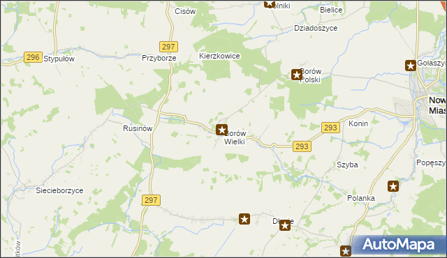 mapa Borów Wielki, Borów Wielki na mapie Targeo