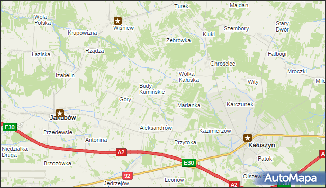 mapa Budy Przytockie, Budy Przytockie na mapie Targeo