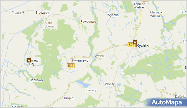 mapa Dymnik, Dymnik na mapie Targeo