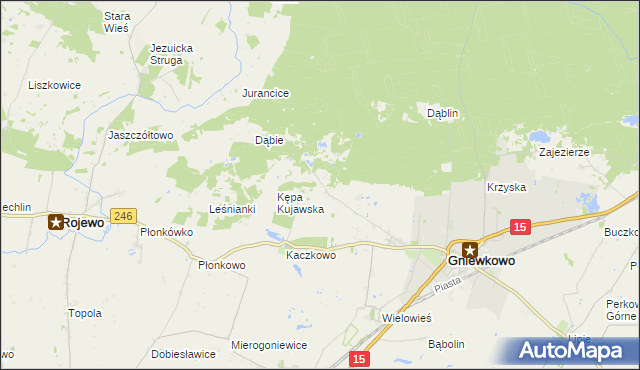 mapa Godzięba, Godzięba na mapie Targeo