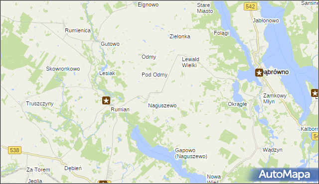 mapa Groszki gmina Rybno, Groszki gmina Rybno na mapie Targeo