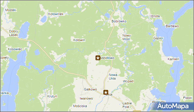 mapa Kadzidłowo, Kadzidłowo na mapie Targeo