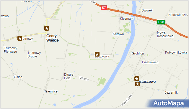 mapa Leszkowy, Leszkowy na mapie Targeo