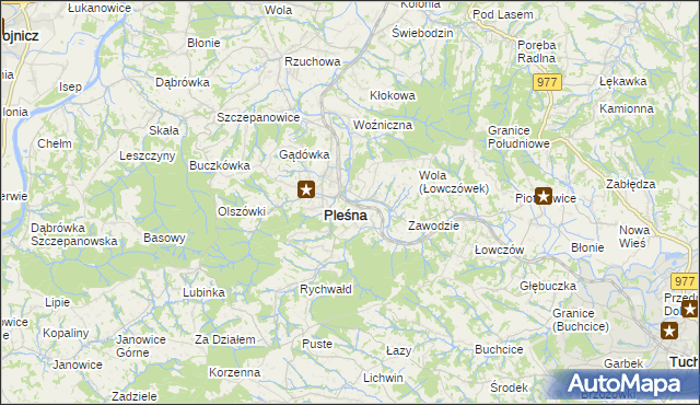 mapa Łowczówek, Łowczówek na mapie Targeo