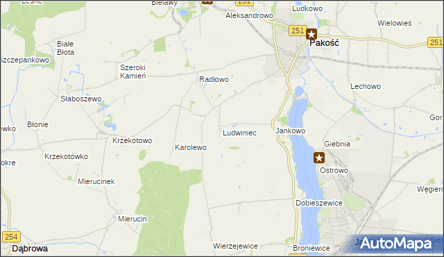 mapa Ludwiniec, Ludwiniec na mapie Targeo