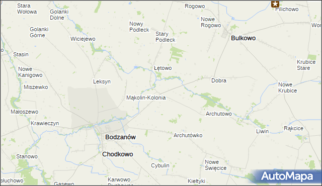 mapa Mąkolin, Mąkolin na mapie Targeo