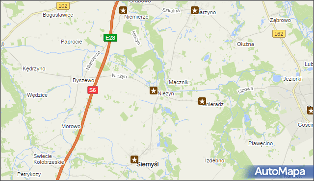 mapa Nieżyn, Nieżyn na mapie Targeo