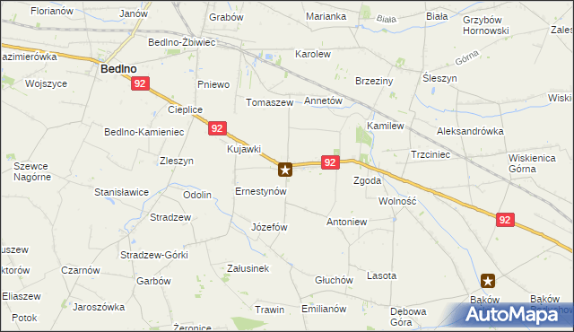 mapa Plecka Dąbrowa, Plecka Dąbrowa na mapie Targeo